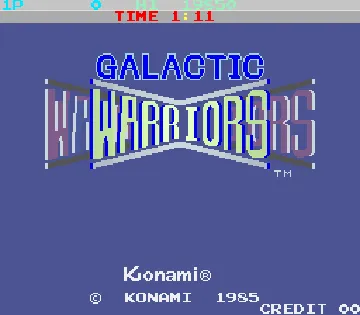 Galactic Warriors screen shot title